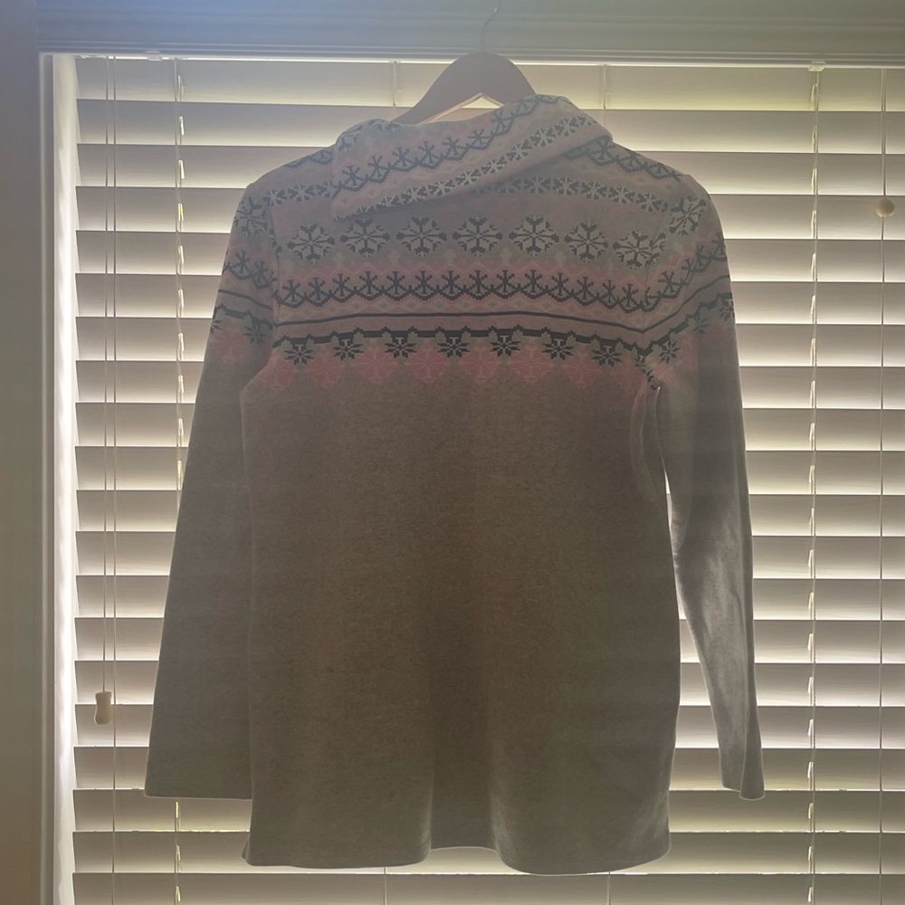 Talbots Button Shoulder Fair Isle Pullover - M - image 4